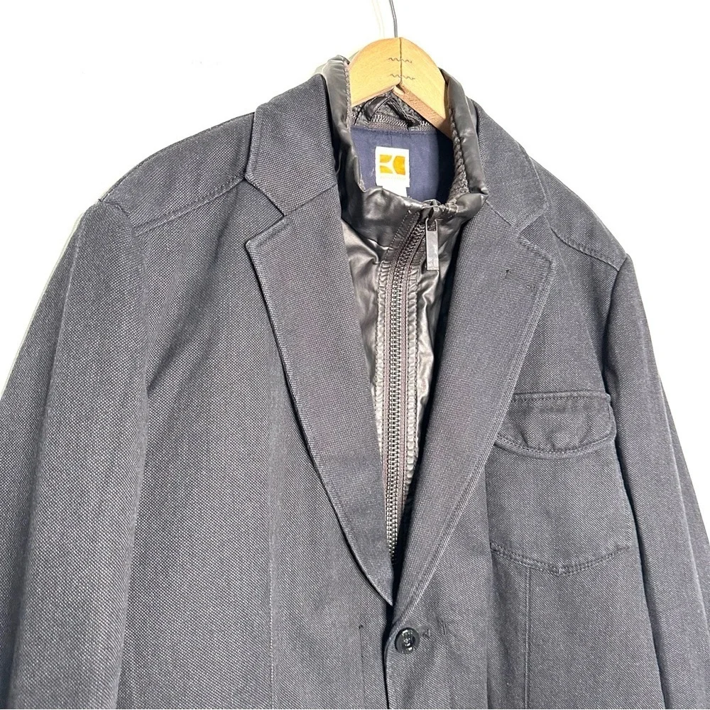 Boss Orange | Men’s Gray Bonday-D Zip Up Inner Blazer Jacket Size 46R XXL